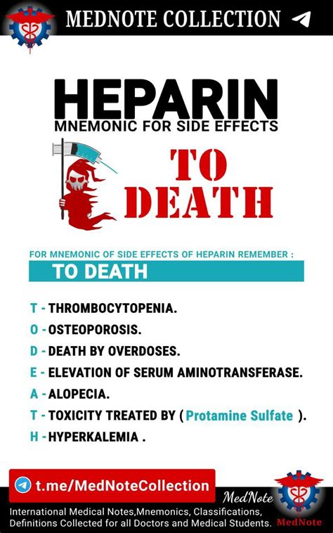 HEPARIN | Nursing school notes, Medical mnemonics, Mnemonics