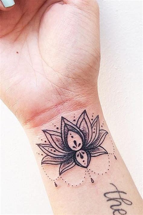 67 Best Lotus Flower Tattoo Ideas To Express Yourself | Flower wrist ...