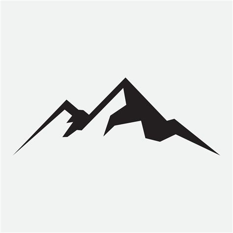 Mountain logo symbol vector sign 2412376 Vector Art at Vecteezy