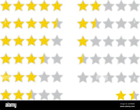 five-star rating icon set illustration Stock Vector Image & Art - Alamy