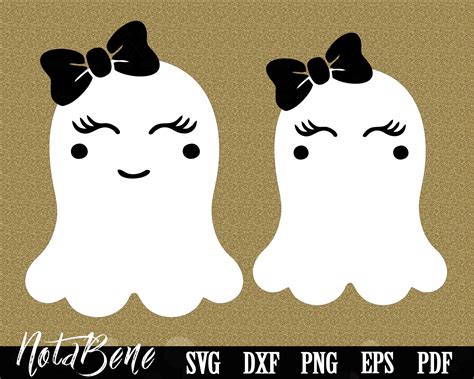 Cute Ghost SVG Cute Bootiful Ghost Halloween SVG Fabulous | Etsy