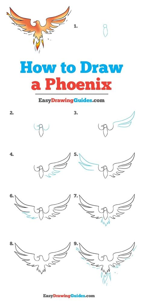 How to Draw a Phoenix - Really Easy Drawing Tutorial