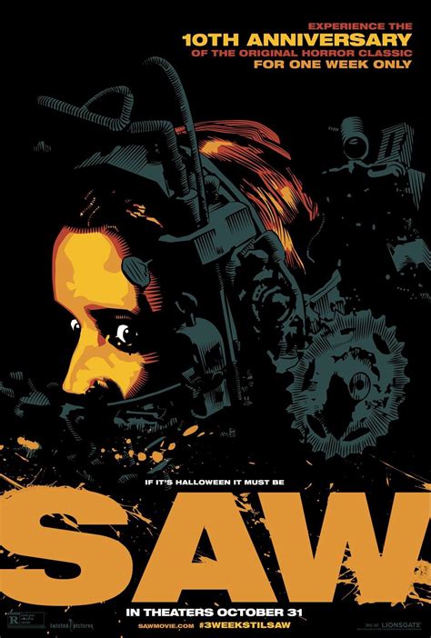 SAW Movie Poster | Saw film, Horror movie posters, Movie posters