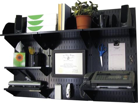 Wall Control 10-OFC-300 BB Office Wall Mount Desk Storage and ...