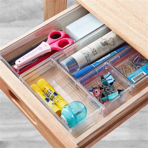 Organizer Box Trays Home Office Storage Kitchen Bathroom Closet Desk ...