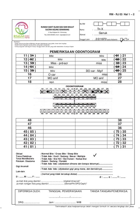 (PDF) PEMERIKSAAN ODONTOGRAM | Febia Astiawati - Academia.edu