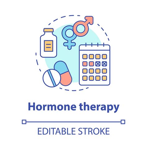 Hormone therapy concept icon 3562577 Vector Art at Vecteezy