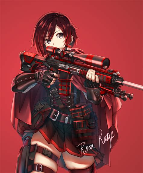 Wallpaper Fantasy Art Anime Red Rwby Comics Ruby Rose Character | The ...