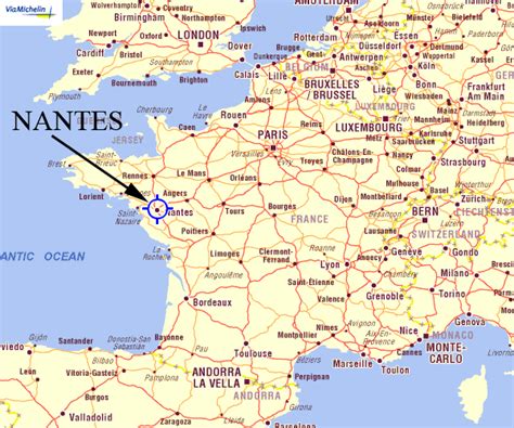 france: Map of Nantes City Area Pictures