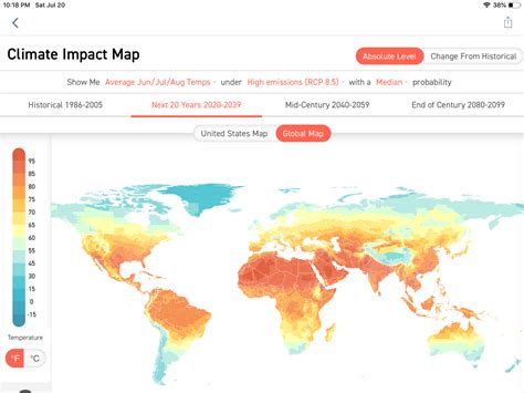 Climate Lab’s Projections of the World Future Temperature Maps | Energy ...