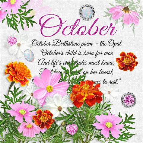 October Birthstone Color and Flower - Monthly Birthstones