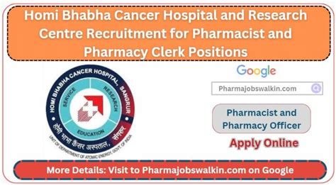 Homi Bhabha Cancer Hospital And Research Centre Recruitment For ...