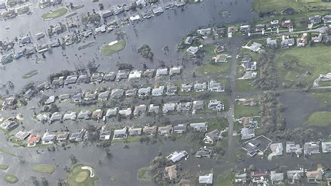 Aerial view of hurricane damage in Florida - CGTN