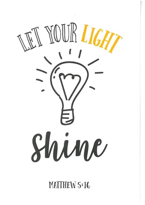 Let your light shine - ScriptureCards