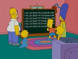 Bart Simpson Drawing On Chalkboard | DRAW IT OUT