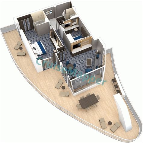 Oasis Of The Seas cabins and suites | CruiseMapper