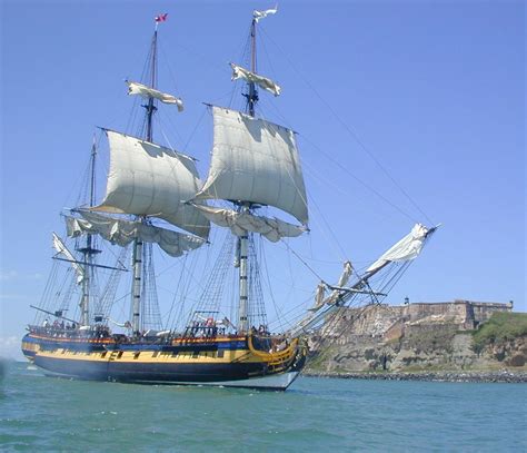 Sailing Ships Of The 1700S | The "ROSE" passing El Morro Fortress as ...