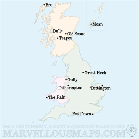 Humor Comittee: Funny Names Uk Map