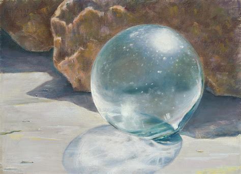 Glass Float Painting by Nick Payne