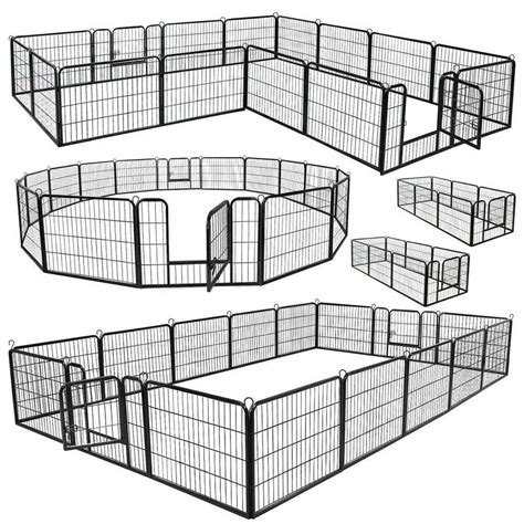 Dog Pen Dog Playpen Extra Large Indoor Outdoor Dog Fence Heavy Duty 8/ ...