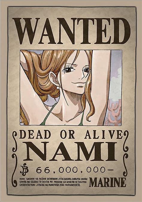 Nami Real Wanted Poster