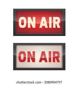 On Air Light Sign Isolated On Stock Illustration 2080904797 | Shutterstock