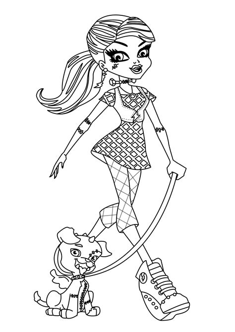 Free Printable Monster High Coloring Pages for Kids