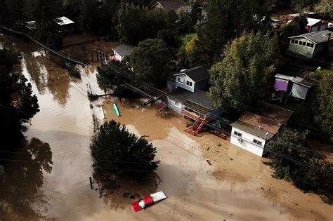 Rivers where roads should be: Drone footage shows extreme flooding in ...