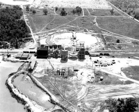 Florida Memory • Aerial view of Swift and Company's phosphate mine and ...