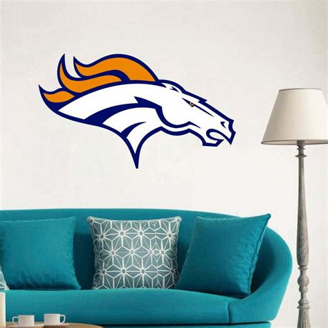 Denver Broncos NFL Logo Wall Sticker Wall Decals | Kraftmatics