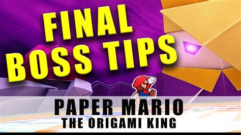 Paper Mario The Origami King Olly Boss Fight tips - How to beat Olly ...