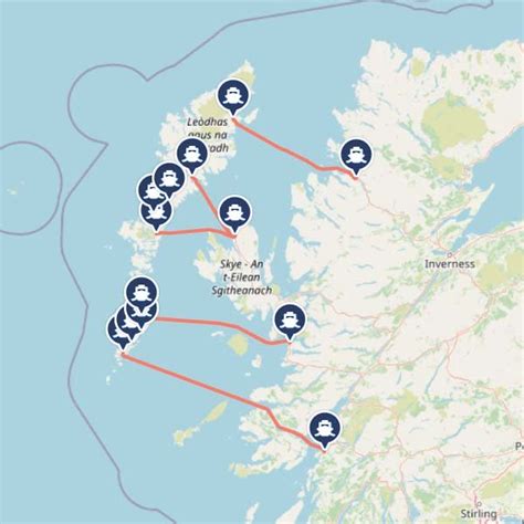 Map Of Outer Hebrides Ferry Routes