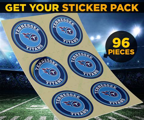 Titans Sticker Pack | Football Fanzone