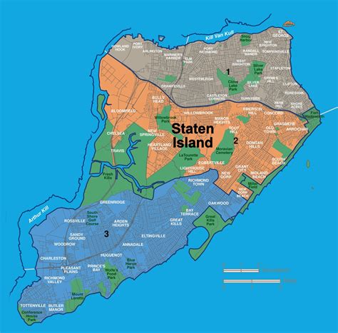 Staten Island Neighborhood Map – Verjaardag Vrouw 2020