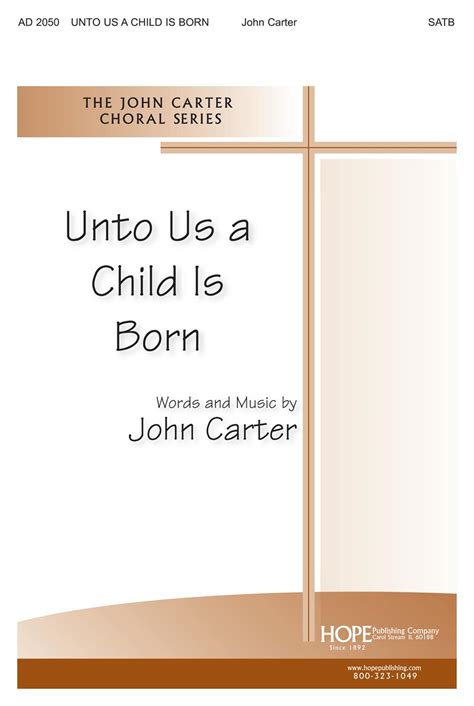 UNTO US A CHIL-CA-SATB - Hope Publishing Company