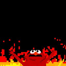 Elmo is on Fire GIFs | USAGIF.com