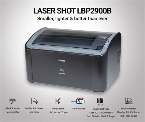 Canon LBP2900B Lasershot Printer ~ Billing Software Guru