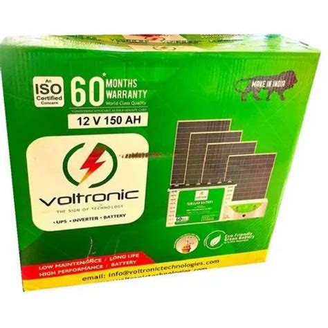 12V Voltronic Tall Tubular Battery at Rs 13000 | Chennai | ID: 23937779230