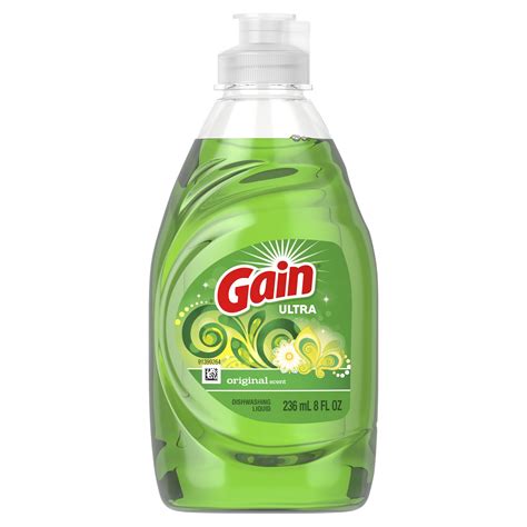 Gain Ultra Dishwashing Liquid Dish Soap, Original, 8 fl oz - Walmart.com