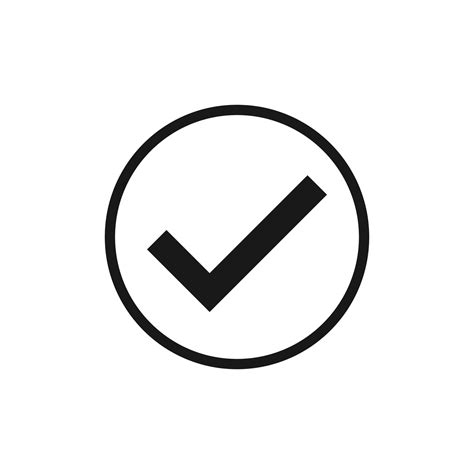 Check mark vector icons. Checklist icon symbol isolated 10451464 Vector ...