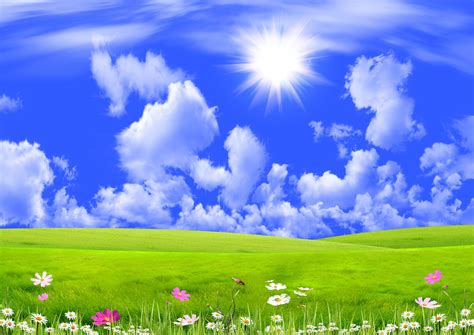 Beautiful spring. fresh,grass,sun,skies,cloud | Beautiful images nature ...