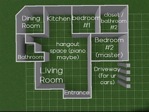 Bloxburg layout | House layouts, House layout plans, Small house layout