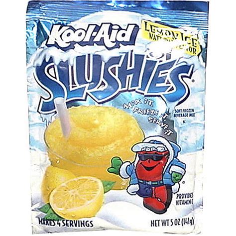 Kool Aid Slushies Soft Frozen Beverage Mix, Lemon Ice | Shop | Wade's ...