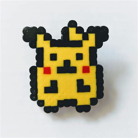 Retro Pikachu Pixel Art Pin | Etsy