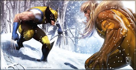 Comics Forever, Wolverine Vs Sabretooth // artwork by Admira...