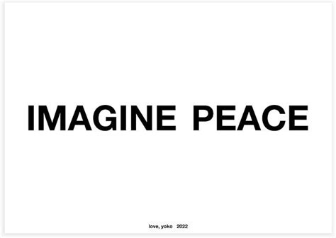 Imagine Peace by Yoko Ono | Printed Editions