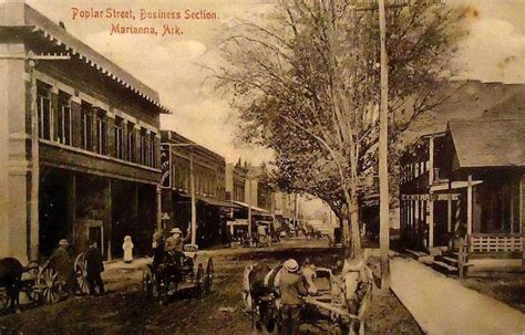 POPLAR STREET, MARIANNA, ARKANSAS CIRCA 1909 | Arkansas, Arkansas state ...