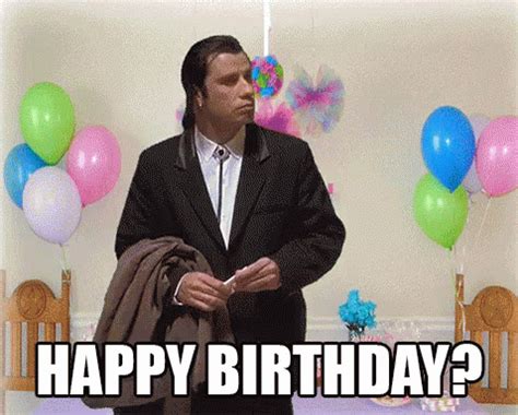 Confused Happy Birthday GIF - Birthday Travolta Alone - Discover ...