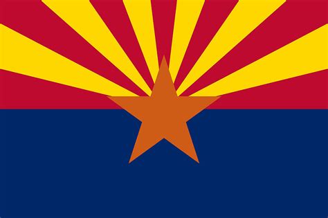 Arizona Flag Digital Art by Tilen Hrovatic