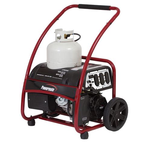 Powermate 5,500-Watt Propane Powered Manual/Electric Start Portable ...